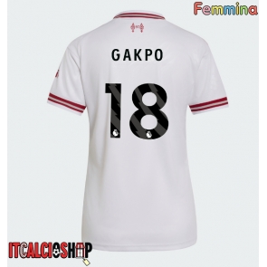 Liverpool Cody Gakpo #18 Seconda Maglia Femmina 2026-27 Manica Corta